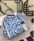 Сумка Dolce & Gabbana Sicily Blue pattern Print
